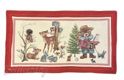 КАЛЪФКА за възглавничка, ЗИМНА, ЖАКАРД, размер: 65/35см.