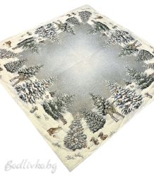 КАРЕ ЖАКАРД КОЛЕДНИ ЕЛХИ 100/100СМ. 