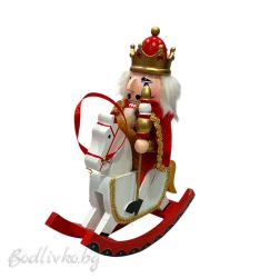 КОЛЕДНА ДЕКОРАЦИЯ - КОНЧЕ С ЛЕШНИКОТРОШАЧ, 25СМ. 