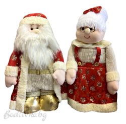 КОЛЕДНИ ИГРАЧКИ С РАЗТЕГАЪЕЛНИ КРАКА - ДЯДО И БАБА КОЛЕДА