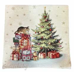 КАЛЪФКА за възглавничка, КОТЕНЦЕ С ЕЛХА,  45/45см.