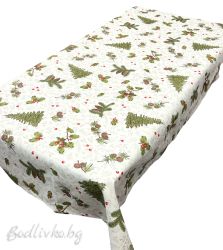 КОЛЕДНА ПОКРИВКА ЗА МАСА, Елхички с клонки