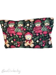 КОЛЕДНА КАЛЪФКА МЕЧЕТА -  50/70СМ., 100% ПАМУК/РАНФОРС 5Д