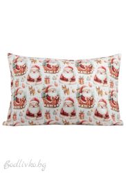 КОЛЕДНА КАЛЪФКА ДЯДО КОЛЕДА -  50/70СМ., 100% ПАМУК/РАНФОРС 5Д