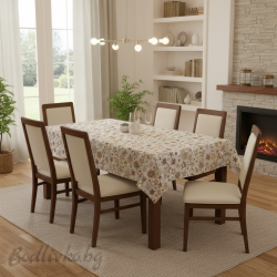 ПОКРИВКА ЗА МАСА ЖАКАРД, ЗВЕЗДИ,  НАЛИЧНА В няколко  РАЗМЕРА 