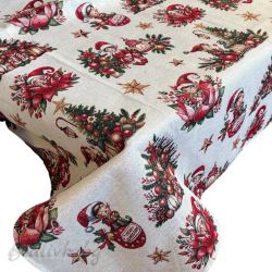ПОКРИВКА ЗА МАСА ЖАКАРД КОЛЕДНИ ЕЛФИ, НАЛИЧНА В няколко  РАЗМЕРА 