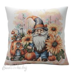 КАЛЪФКА за възглавничка, ДЖУДЖЕ СЪС СЛЪНЧОГЛЕДИ,  45/45см.