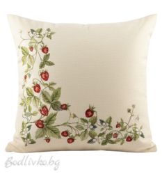 КАЛЪФКА за възглавничка, Горски ягодки , 45/45см.