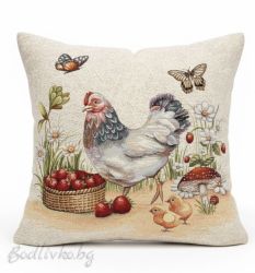 КАЛЪФКА за възглавничка, Кокошка, 45/45см.