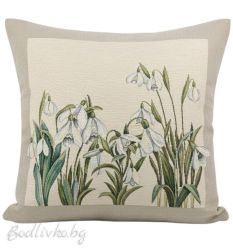 КАЛЪФКА за възглавничка, Кокиче, 45/45см.