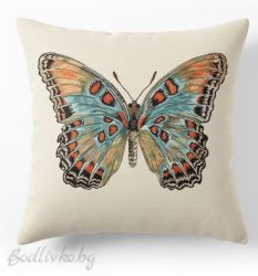 КАЛЪФКА за възглавничка, Пеперуда, 45/45см.