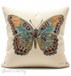 КАЛЪФКА за възглавничка, Пеперуда, 45/45см.