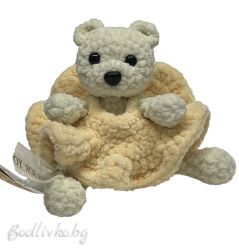 Мече, Ръчно изработено, Бяла Балерина, 14см.