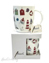 Порцеланова чаша Ambiente, Морски мотиви, 200мл.