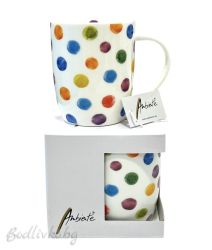 Порцеланова чаша Ambiente, Рисувани точки, 200мл.