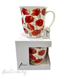 Порцеланова чаша Ambiente, Макове, 400мл.