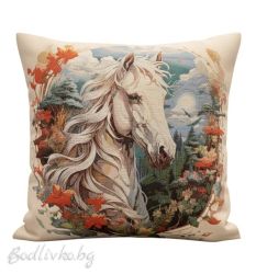КАЛЪФКА за възглавничка, Кон с грива, 45/45см.