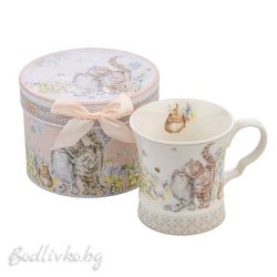 Порцеланова чаша за кафе или чай в луксозна кутия, Котета