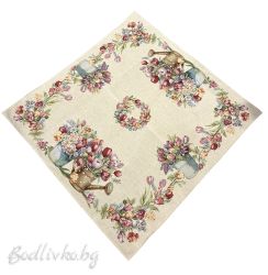 КАРЕ ЖАКАРД, ЦВЕТНА НАСЛАДА, 100/100СМ. 