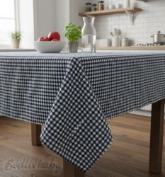 ПОКРИВКА ЗА МАСА, Каре- синьо  ХИДРОФОБИРАНА