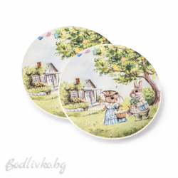 Великденски порцеланови чинии, 2 броя, 20,5см.