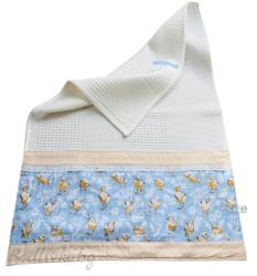 Хавлия за ръце/лице, за кухня или баня, екрю с пиленца – 40/60 см., hand made