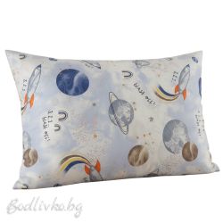 КАЛЪФКА за възглавница, Космос, 50/70см., 100% натурален памук, поплин  