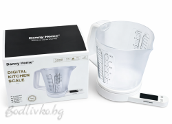 Дигитална везна с мерителна кана, Danny Home, 1200мл.