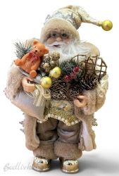 КОЛЕДНА високодетайлна фигурка - Танцуващ Дядо Коледа, 30см.  ВИДЕО