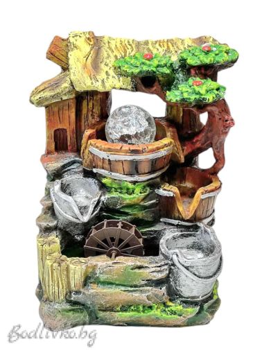 ДЕКОРАТИВЕН ФОНТАН, СЕЛСКА МЕЛНИЧКА 30СМ.