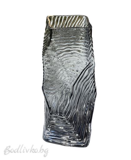 Стъклена ваза: елегантна и стилна декорация за вашия дом, 30 см.
