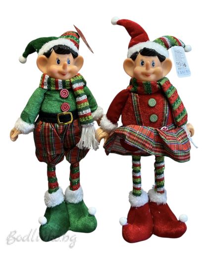 КОЛЕДНИ ИГРАЧКИ С РАЗТЕГАТЕЛНИ КРАКА - ПИНОКИО - ДО 45 СМ.