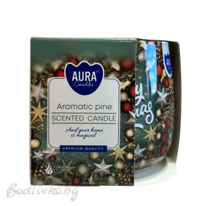КОЛЕДНА АРОМАТНА СВЕЩ, Aura, Ароматен бор