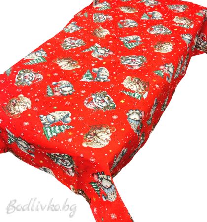 КОЛЕДНА ПОКРИВКА ЗА МАСА, Червена Коледа