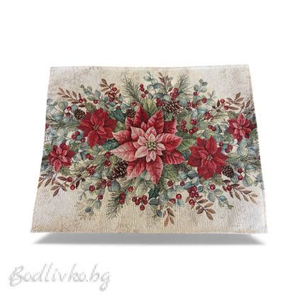 ПОДЛОЖКА ЗА СЕРВИРАНЕ КОЛЕДНА ЗВЕЗДА  40/48 СМ.