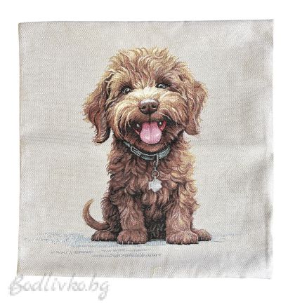 КАЛЪФКА за възглавничка, КУЧЕ ПУДЕЛ,  45/45см.