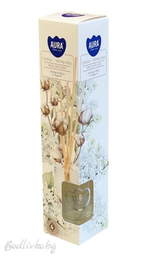АРОМАТНИ КЛЕЧКИ, Aura, Бял люляк, 22см.