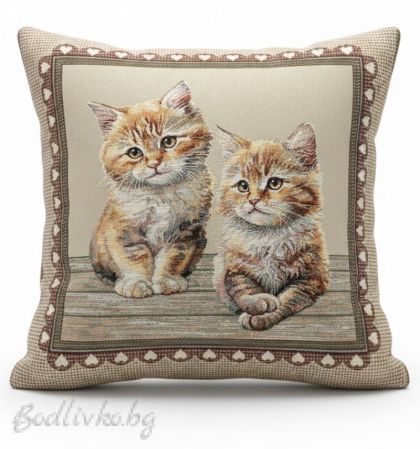 КАЛЪФКА за възглавничка, Котки, 45/45см.