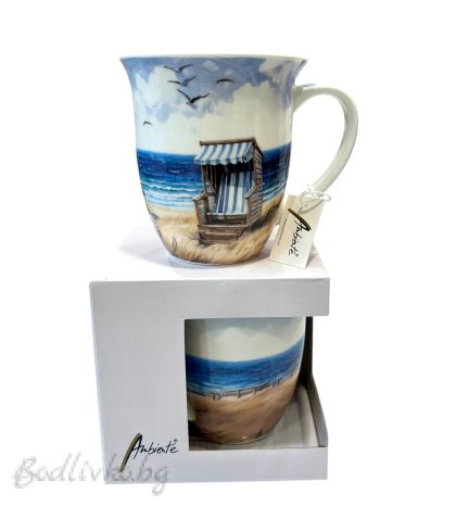 Порцеланова чаша Ambiente, Морски бриз, 400мл.