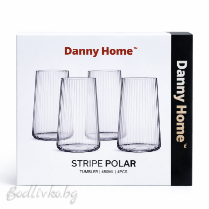 Стъклени чаши, Danny home, 4 броя в стек