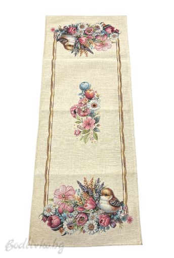 ЖАКАРДОВ ТИШЛАЙФЕР, Цветно славейче, 40/100 СМ.