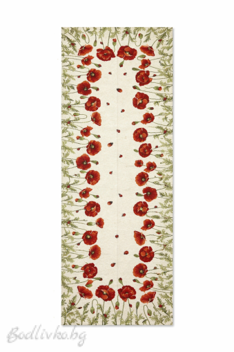 ЖАКАРДОВ ТИШЛАЙФЕР, Макове, 40/100 СМ.