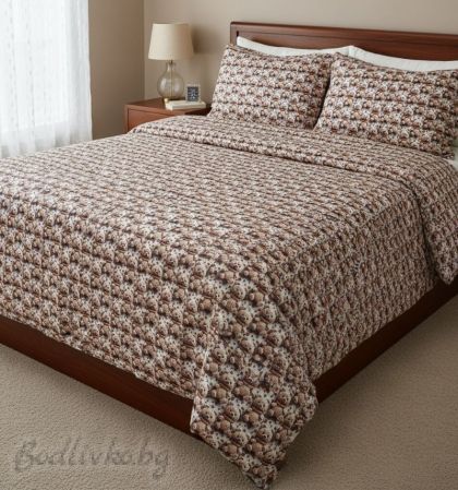 СПАЛЕН КОМПЛЕКТ, Мечета, 100% памук/ 5Д, ранфорс, 4 части