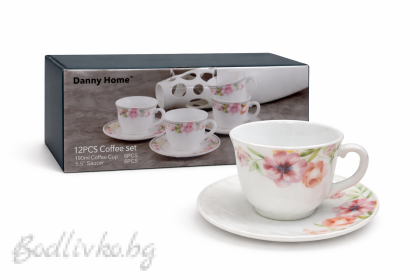 Чаши за кафе, 6 броя, Danny home, порцеланови
