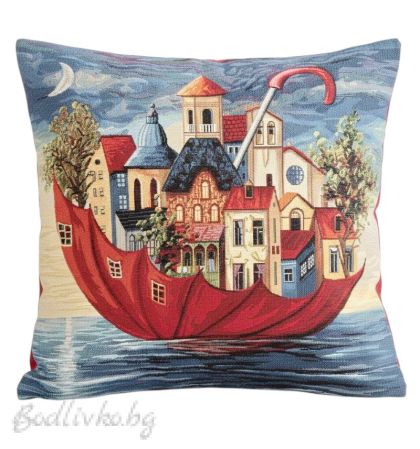 КАЛЪФКА за възглавничка, Чадър- лодка, 45/45см.