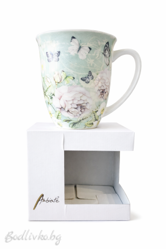 Порцеланова чаша Ambiente, Рози, 400мл.