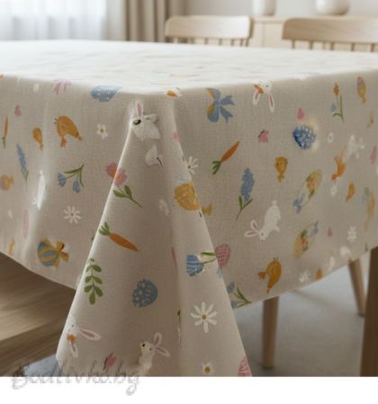 ПОКРИВКА ЗА МАСА,Натурален Великден, ПАНАМА, 87% памук