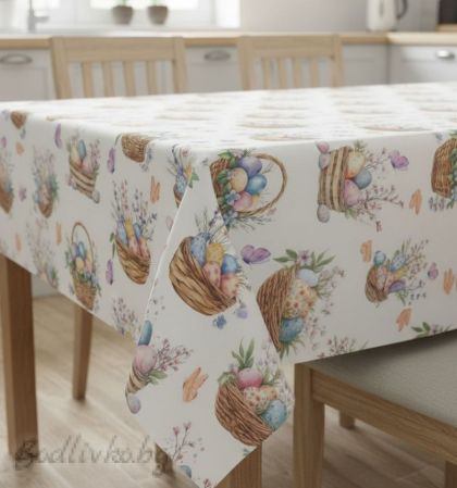 ПОКРИВКА ЗА МАСА, Великден Кошничка с яйца, ХИДРОФОБИРАНА