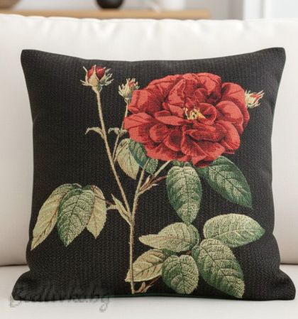 КАЛЪФКА за възглавничка,ЧЕРВЕНА РОЗА, 45/45см.