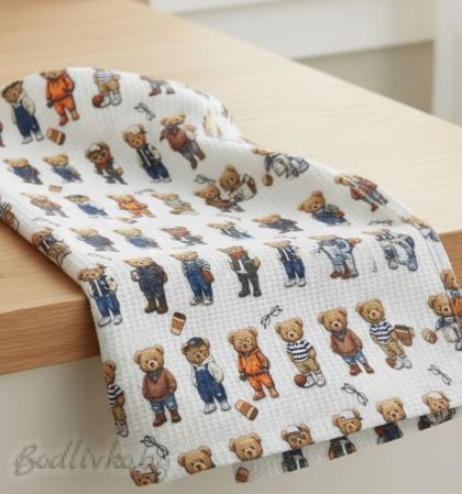 Хавлия за ръце/лице, за кухня или баня, Мечета – 40/60 см.